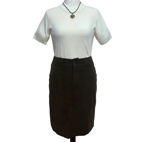 Austin Reed Dresses & Skirts - Austin Reed Vintage Brown Knee Length Skirt Women 10